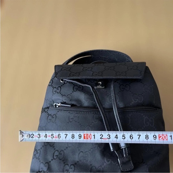 Gucci Charcoal Monogram Backpack - Picture 12 of 16